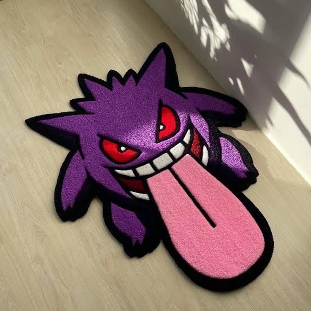 Gengear Rug Gengar Rug, Gengar Anime Rug, Pokemon Gengar Rug, Pokemon Rug, Gameboy ...