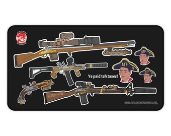 BIG ASS Modern Muskets Desk Mat (taxes?)
