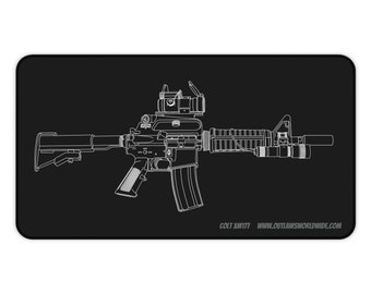 BIG ASS Colt XM177 Carbine (Blood Diamond) Desk Mat