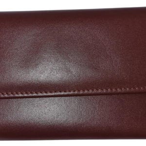 Cartera de piel premium para mujer, 100 % piel de vacuno, hecha a mano en dos tonos marrón y tostado, elegante y funcional, el regalo perfecto para ella, BL-303