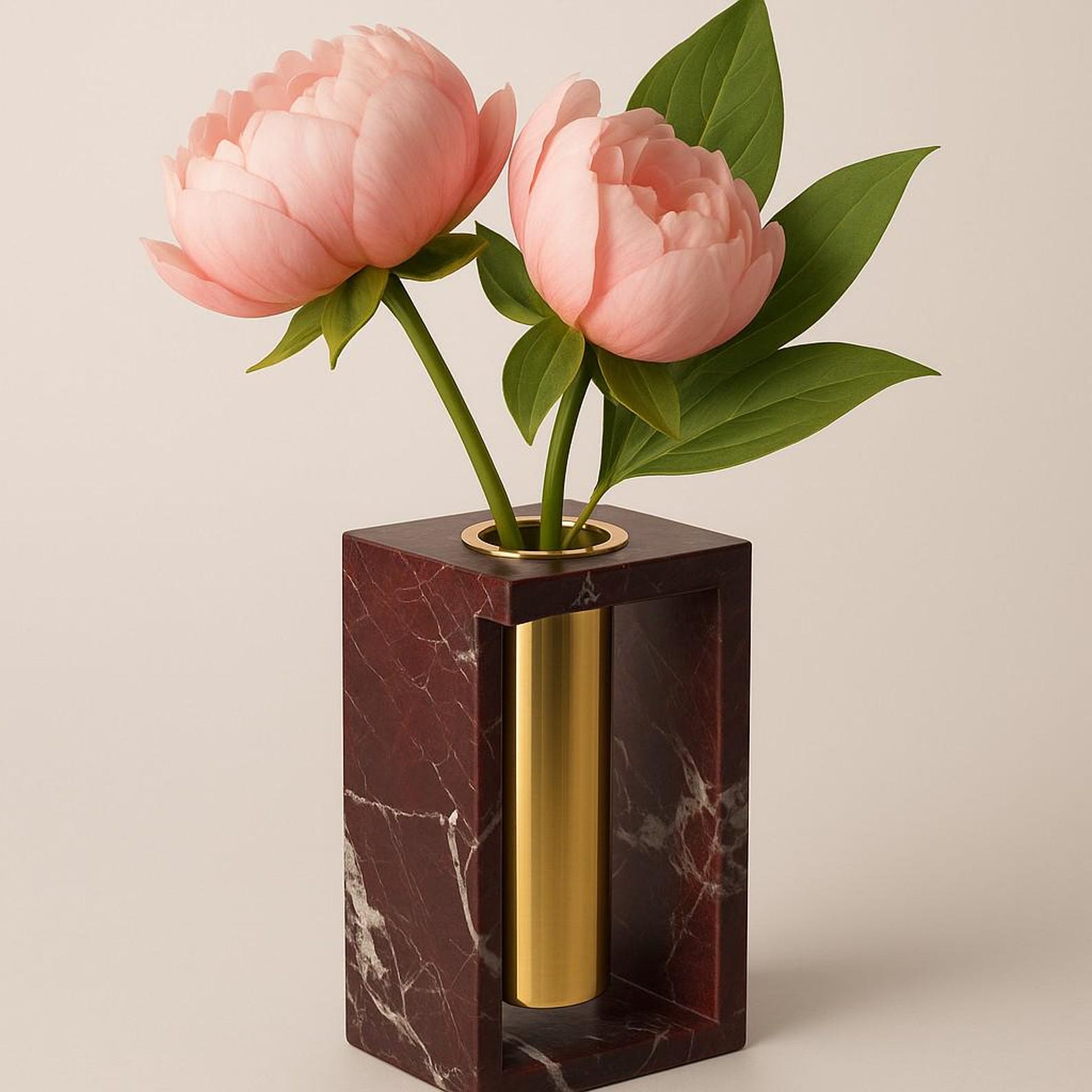 Photo inspiration: Handmade Marble Flower Vase 8 Red Zebra Frame Rustic Natural Photo Inspiration