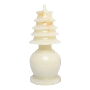 Handmade White Onyx Table Lamp: Dual Light Stone Decor - 5&quot;x12&quot;