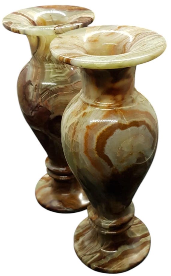 グリーン グリーンオニックス花瓶3点セット オニックス 花瓶 オニキス