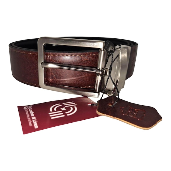 dark brown dress belt men Dark Brown smooth calf 