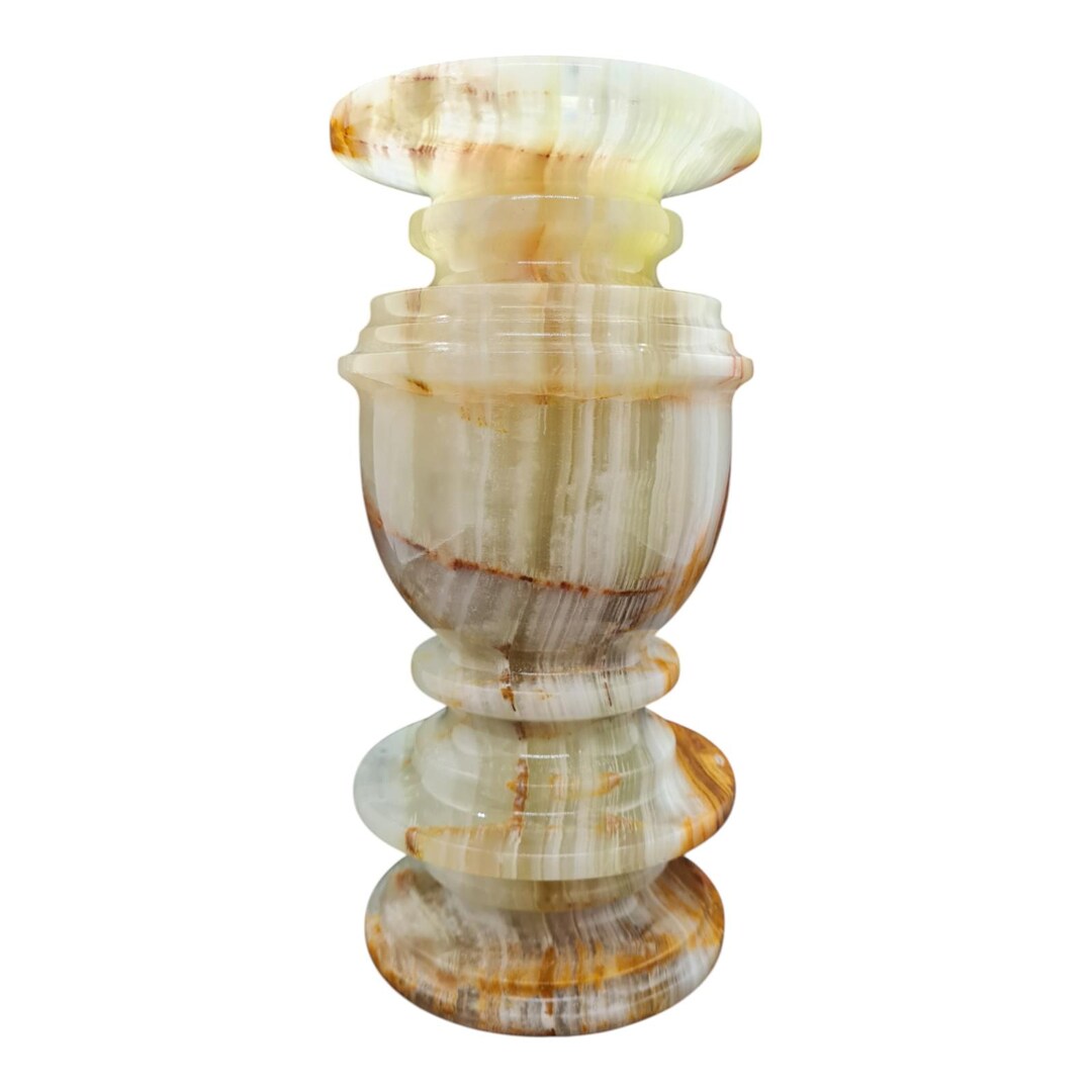 オニキス　大理石　キャンドルホルダー　ビンテージ HANDMADE ONYX CANDLE HOLDER / Mexican Artisans｜CATAWARA（カタワラ）