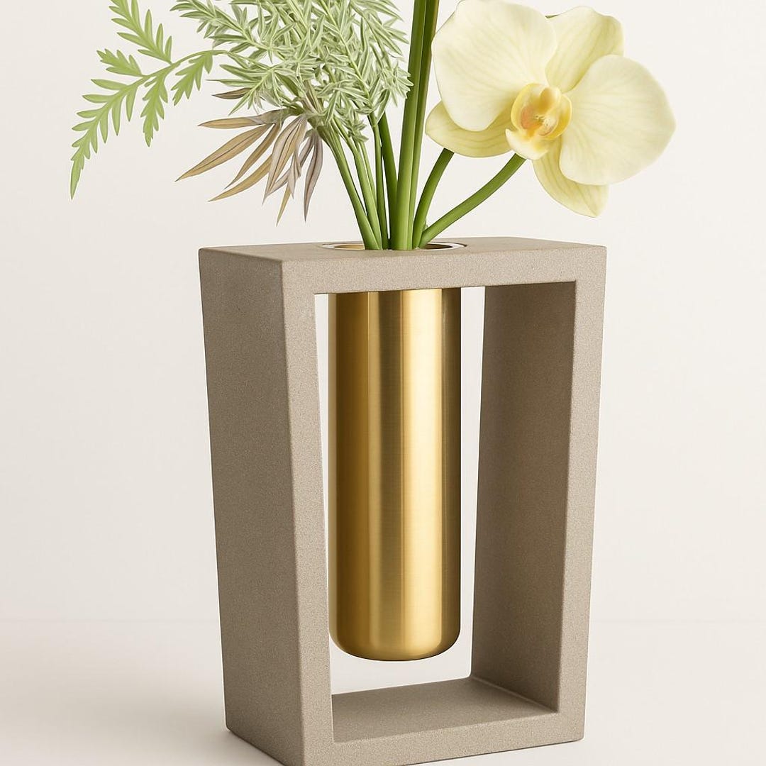 ハンドメイドアンティークグレー大理石花瓶：8インチ装飾陶器 - Etsy 日本