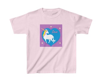 Einhorn Liebe Custom Design Kids Heavy Cotton Tee