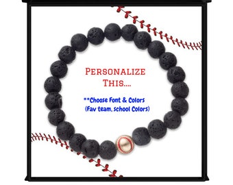 Personalized Baseball Bracelet for son Birthday gift bracelet Charm Gift For him graduation bracelet present for fathers day gift