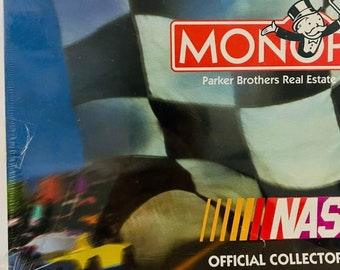 Vintage Monopoly Nascar Official Collector's Edition 1997 Juego de mesa Nuevo sellado
