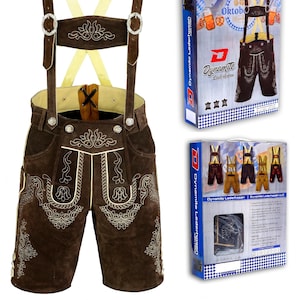 Authentic Lederhosen shorts Bavarian Oktoberfest Hand Crafted Men Shorts