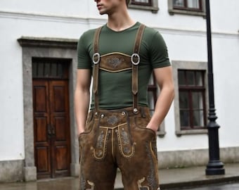 Authentic Lederhosen Shorts Dynamite Bavarian Oktoberfest Men Shorts