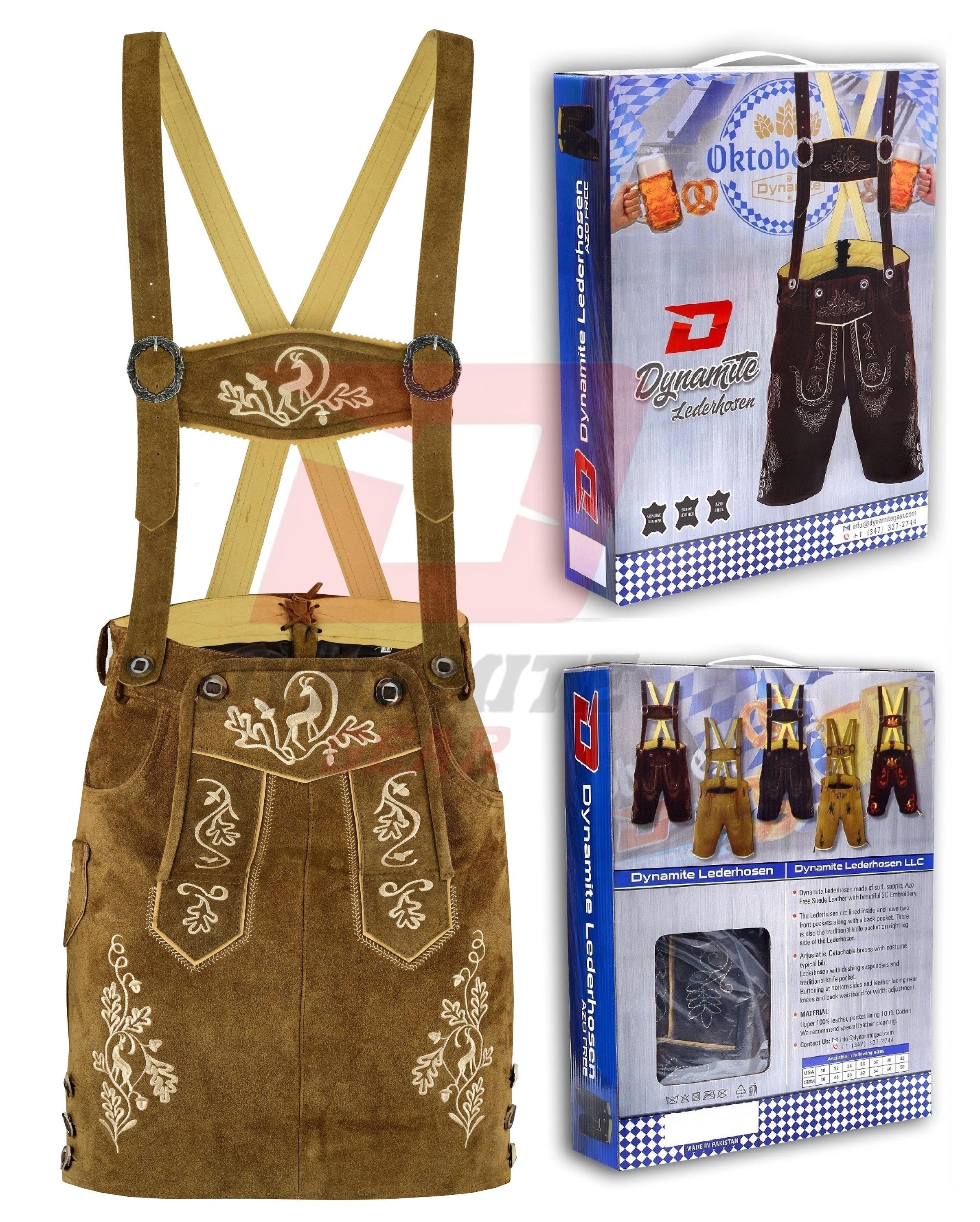 Dynamite Oktoberfest German Traditional Women Skirt Bavarian Leather Skirt 2024