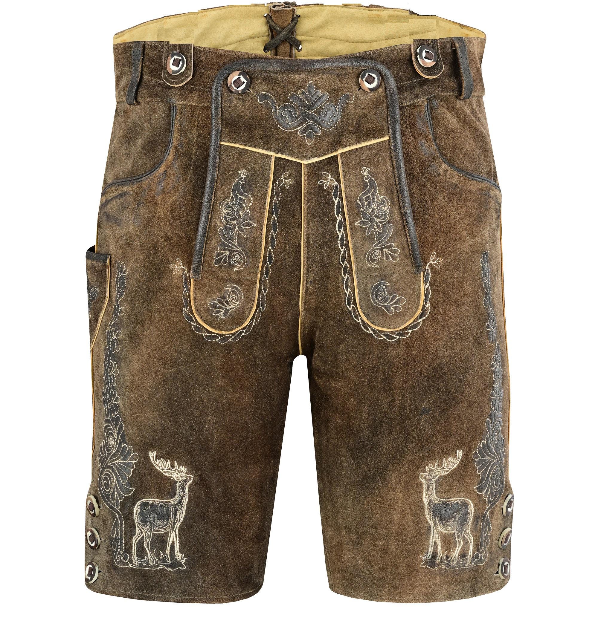 Authentic Lederhosen Shorts Dynamite Bavarian Oktoberfest Men
