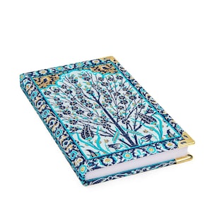 Cuaderno auténtico con diseño de alfombra turca: perfecto para escribir un diario y crear inspiración. Cuaderno tejido con patrón kilim. Cuaderno de regalo.