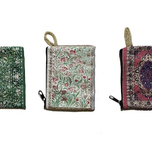 Monedero Kilim con cremallera. Monedero pequeño tradicional turco con cremallera. Neceser de maquillaje hecho a mano. Neceser de viaje de diseño. Bolsa para joyas.