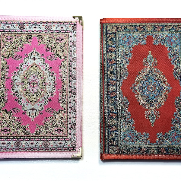 The Turkish Carpet Design Authentic Notebook - Perfect for Journaling and Creative Inspiration!! Kilim Pattern Woven Notebook!!Gift Notebook