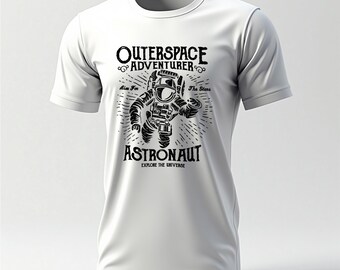 Mens Outer Space Adventure, Astronaut T-shirt