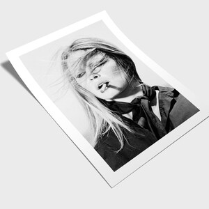 Brigitte Bardot Smoking Print Poster - Etsy