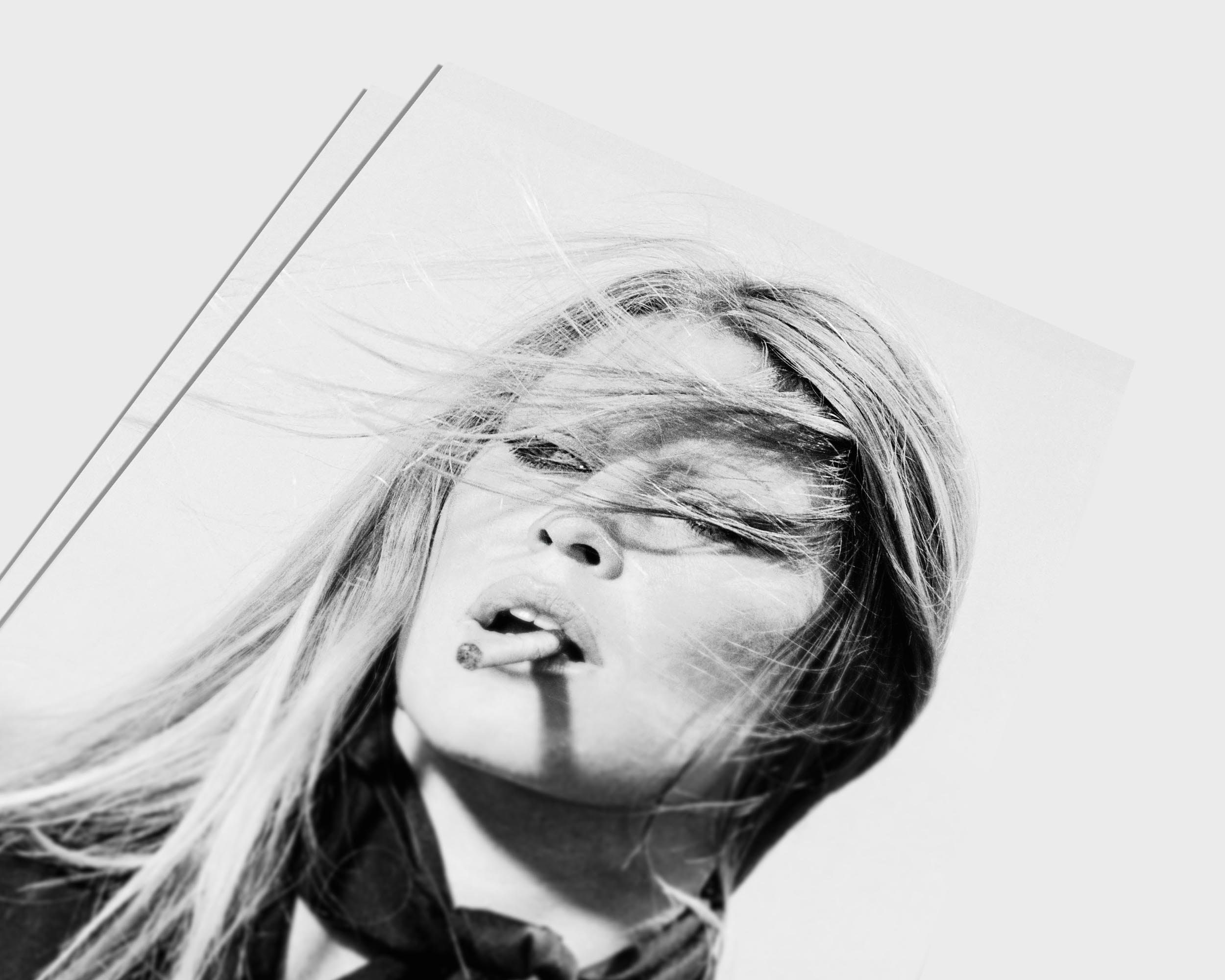 Brigitte Bardot Smoking Print Poster - Etsy