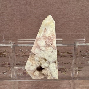 Pink Amethyst Flower Agate Tower