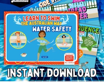 All Ages WATER SAFETY ACTIVITIES How To Teach Water Safety Skills Lesson Plans Drowning Prevention For Parents & Swim Instructors