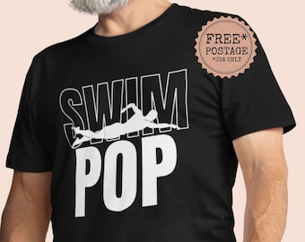 Swim Papa Gift For Swim Pop Shirt Swimmers Granddad Swim Gift For Swim Grandfather Present T-Shirt Swimming Pappy Swimmer Swim Grandpa Gift