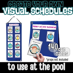 Flashcard di nuoto PDF stampabili per l'insegnamento del nuoto Ausili visivi per nuotatori Schede di comunicazione per esigenze speciali Tutte le età Abilità