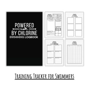 Swimming Log Book: Training Tracker for Swimmers (Digital Download)