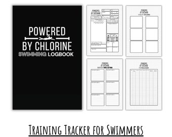 Cuaderno de registro de natación: Seguimiento del entrenamiento para nadadores (Descarga digital)