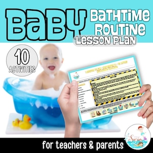 BABY Badroutine voor zuigelingen Lesplan voor badtijd Leren zwemmen Waterveiligheidsgids Nieuwe ouders en zwemleraren PDF-download