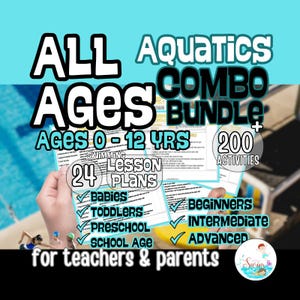 ALL AGES BUNDLE 0-12yrs Learn To Swim Lesson Plans Teaching Baby to School Age