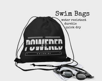 Sac de natation pour maillot de bain Sac à cordon de serrage pour natation Idée cadeau Sac de bain pour enfants Cordon de serrage Sac de natation pour natation Sac à cordon 1US