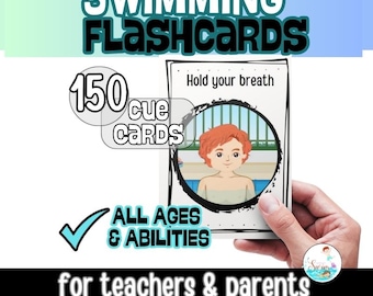SWIMMING VISUALS FLASHCARDS Schwimmen lernen Lehrerressourcen Sofort-Download & -Ausdruck