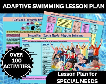 ADAPTIVE SWIMMING Lesson Plan For Special Needs Learn To Swim Lesson Plan For Adaptive Swimming Lesson Swim Teacher Autism Swimming Lesson