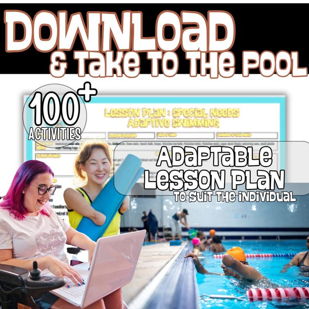 Adaptive Swimming Lesson Plan: 100+ Special Needs Activities (PDF ...