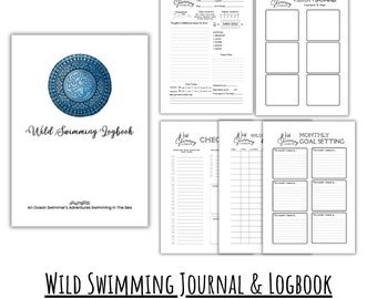 Wild Swimming Journal: Open Water Swim Tracker (Digital Download)