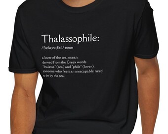 Thalassophile Ocean Lover Shirt For Thalassophiles Tshirt Sea Swimmers Swimming T-Shirts Swimmer Gift Ideas Swimming Gift For Him or Her 95
