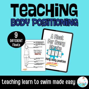 Ein Float für jeden Schlaganfall UNTERRICHTEN KÖRPERPOSITIONIERUNG Schwimmen-Lernen Lehrer-Leitfaden für Floating Printable Sofortiger Download Schwimm-Ressourcen