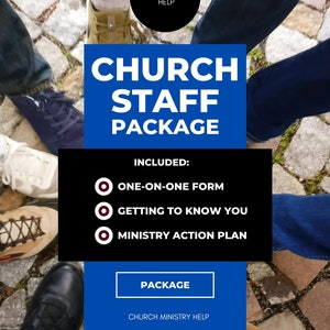 Church Staff Package | One-On-One | Getting to Know you Form | Ministry Action Plan Form |Printable