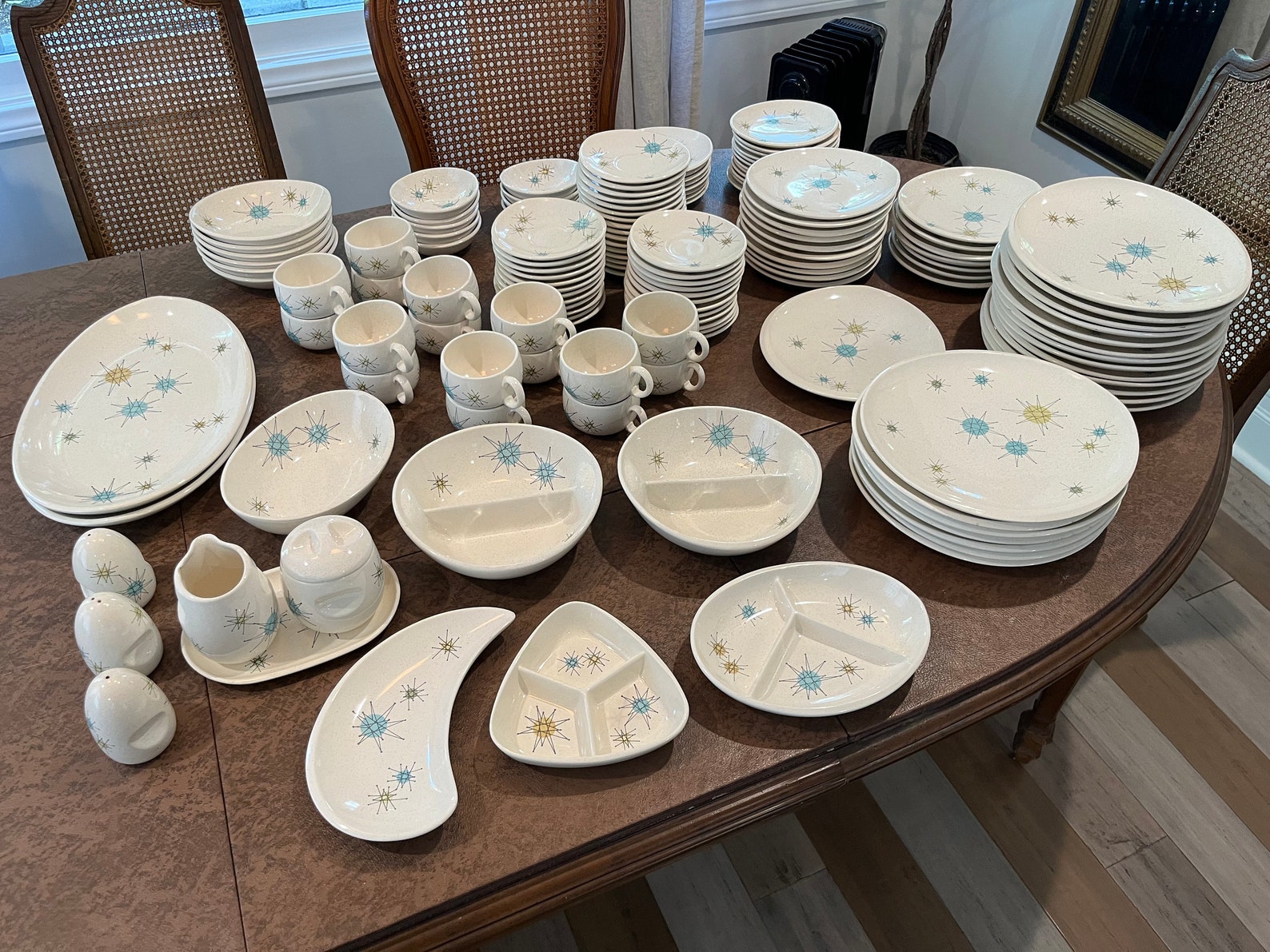 Franciscan Atomic Starburst MCM Dishware Replacements remaining Parts