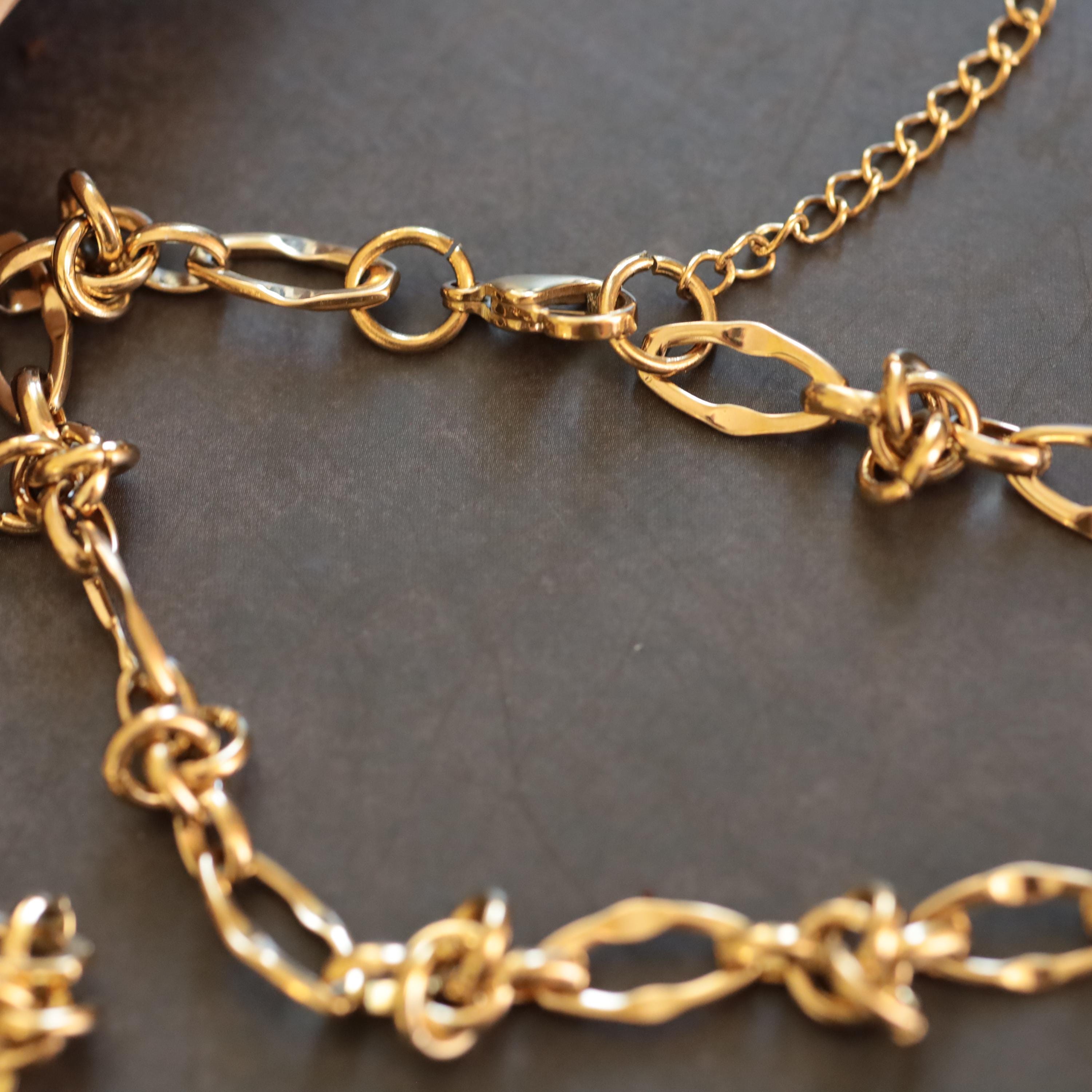 Edgy Thorn & Rhombus Necklace • Stainless Steel Gothic Jewelry