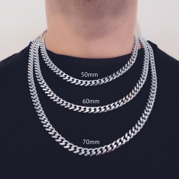 OMKAIMING Hip Hop Curb Collane A Catena A Maglia Cubana Per Uomo Donna Collane In Acciaio Inossidabile 316L Gioielli Di Moda Regali Impermeabili