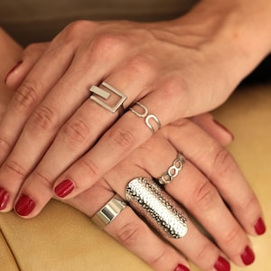 Anillo Giratorio De Acero Con "Shema Israel" - Judaica Los Olivos