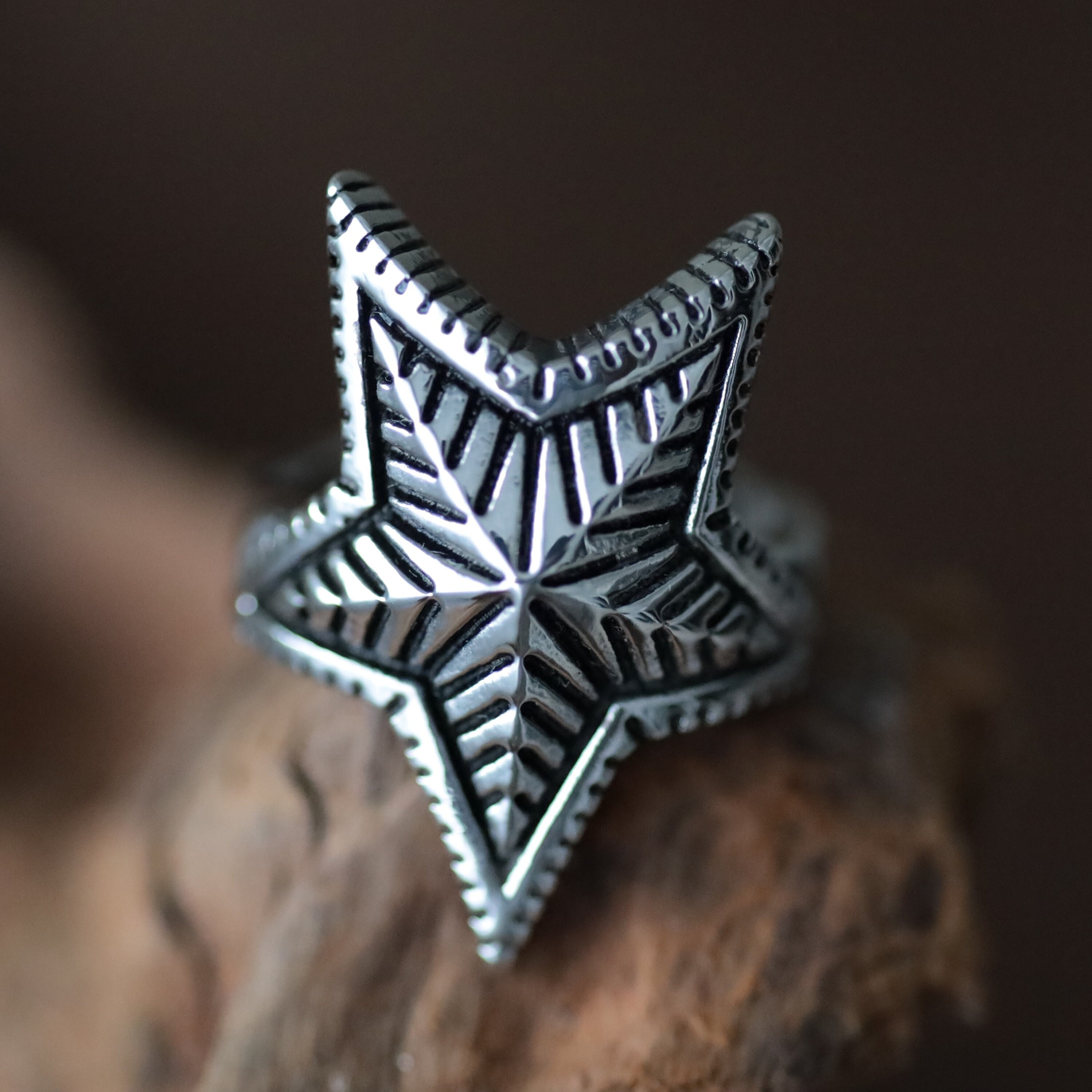 Five point star ring best sale