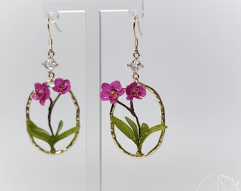 Orchid Dangle Earrings