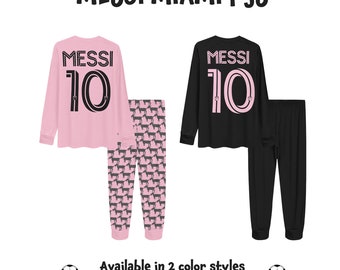 Leo Messi 10 • Football de Miami • Pyjamas Messi pour enfants • Cadeau d'anniversaire de football • Cadeau de Saint-Valentin Messi • Saint-Valentin de football