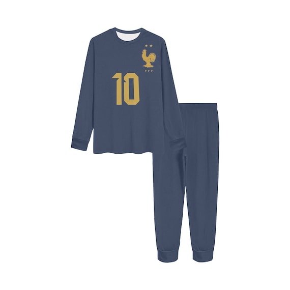 Kylian Mbappe 10 Pyjama de football bleu pour jeune Maillot France de la  Coupe du Monde de la FIFA FIFA personnalisé Équipement de footballeur  Cadeau de Pâques de football -  France
