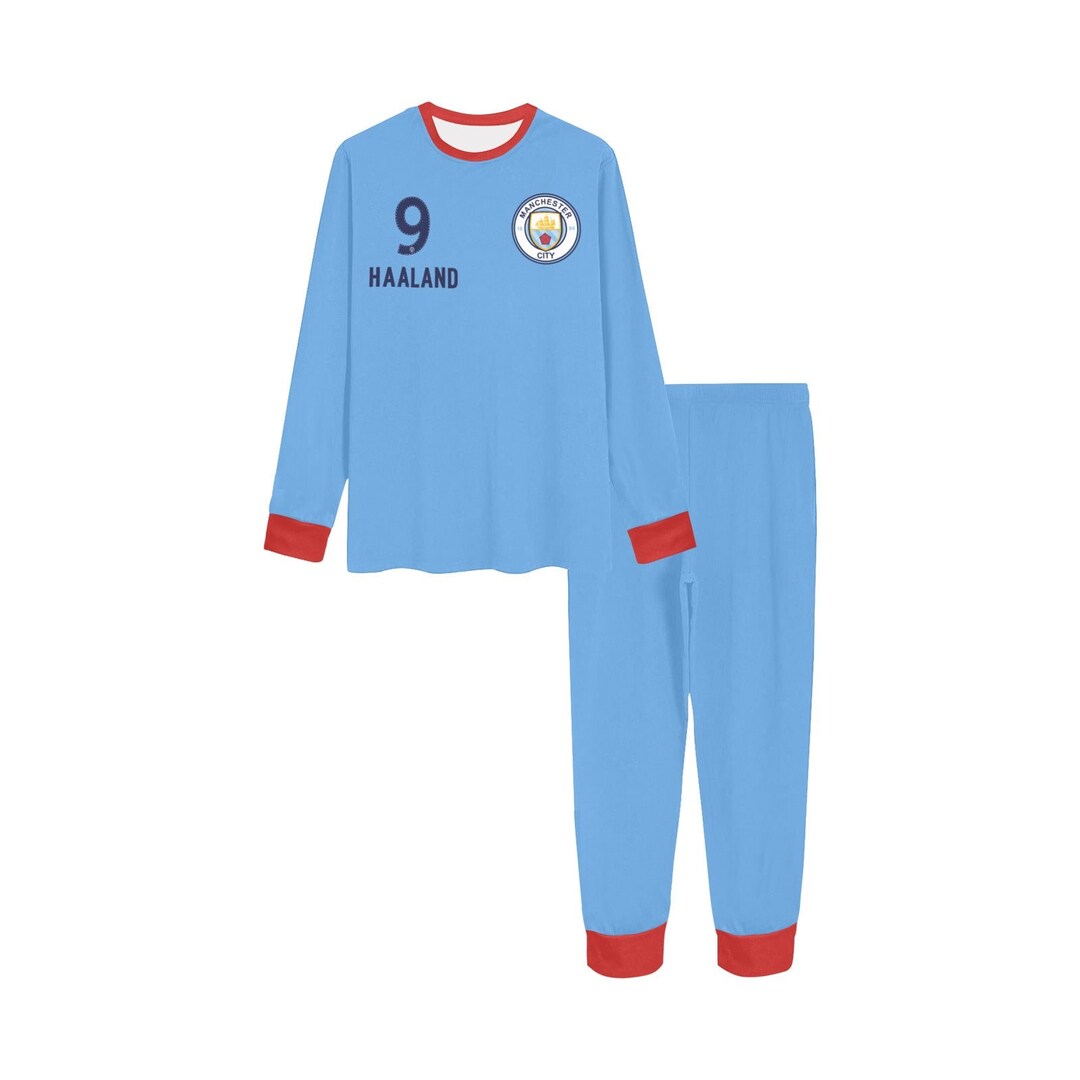 Man City Erling Haaland 9 Kids Soccer Pajamas Premier Etsy