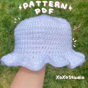 Häkelanleitung / Bucket Hat Pattern / Easy Pattern / Häkelanleitung für Anfänger / Sommerhut / Sonnenhut / Geschenk für Sie / Do it Yourself / Muster PDF