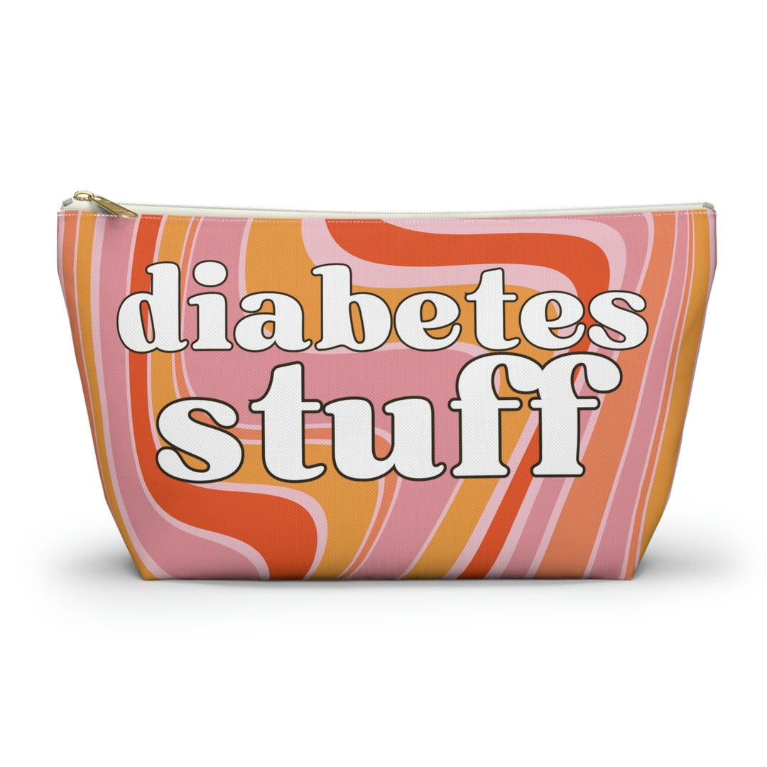 Diabetes Stuff Accessory Pouch Cute Groovy Functional Medical Bag Great